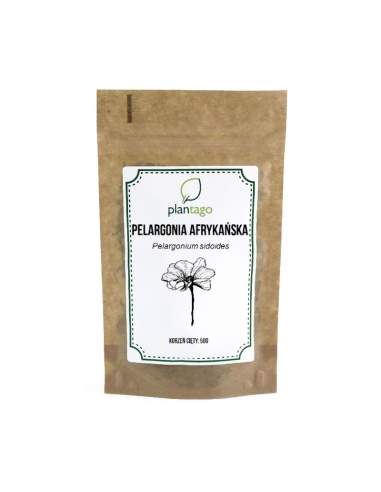 Pelargonia afrykańska ( Pelargonium sidoides ) korzeń mielony