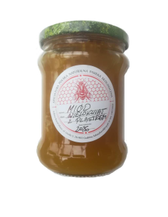 Miód wielokwiatowy z plastrem 500 ml  1  9614